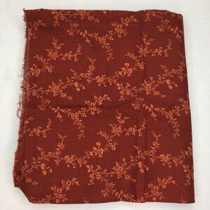 1 Yd VIP Cranston Print Works Quilting Fabric Rust Red Orange Floral Vine
